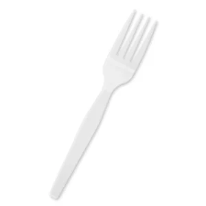 Plastic Heavy Duty Fork - White (1000pcs)