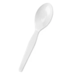 Plastic Heavy Duty Soup Spoon - White (1000pcs)