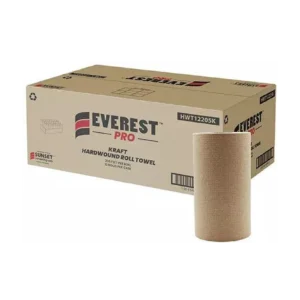 1 Ply Hand Towel Rolls - Kraft (12 Rolls) - Everest